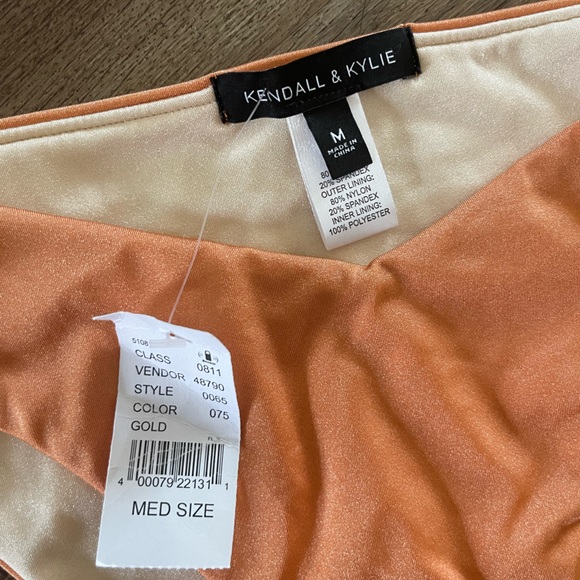 NWT Kendall and Kylie Orange Bathing Suit - Picture 2 of 6